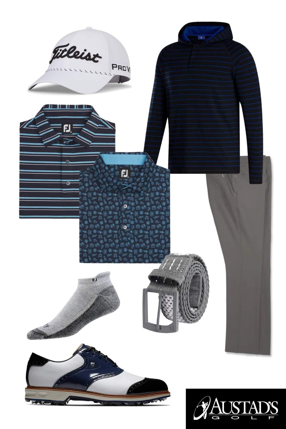 FootJoy Men's Naturally Navy Golf Outfit 2023