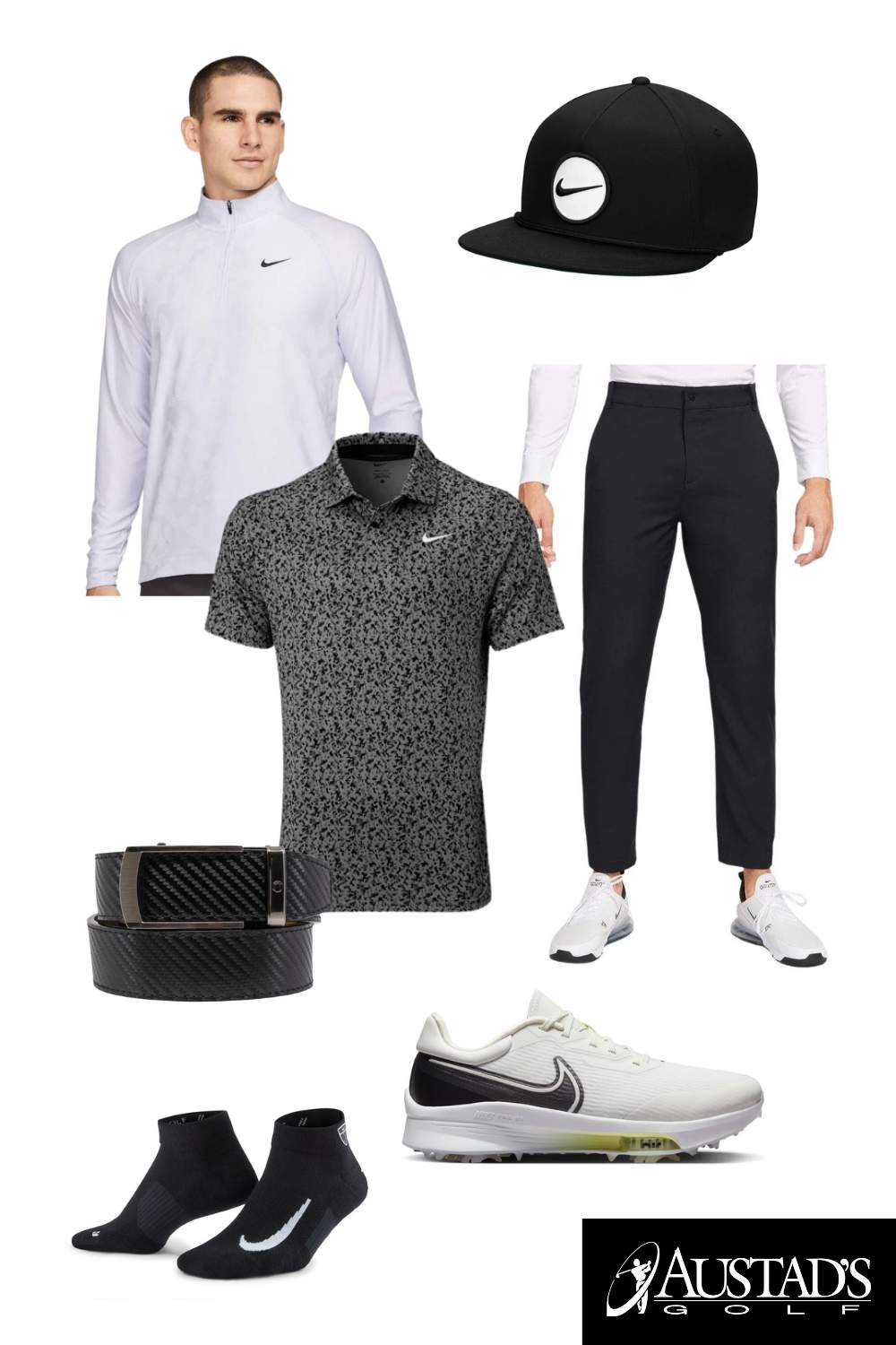 Nike Men's Cool Black Golf Outfit 2023