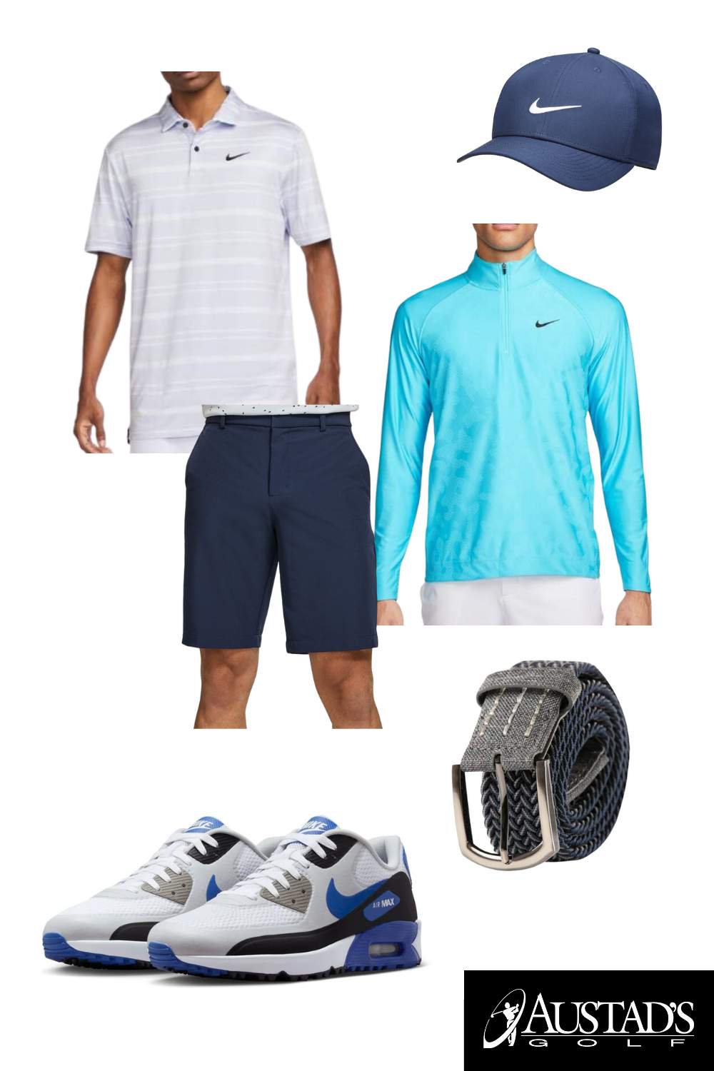 Nike Men's Blue Hue Golf Outfit 2023