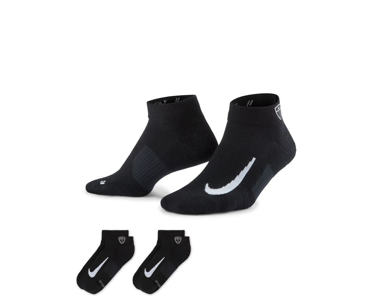 Nike Men's Multiplier Low Quarter Socks - 2 Pack